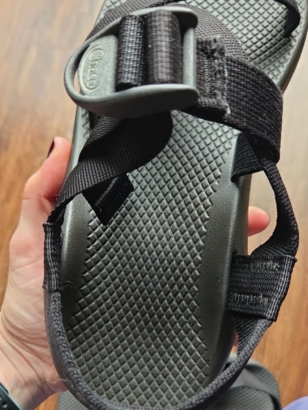 Chaco Men's Z/1 Black Sport Sandals with Adjustable Straps